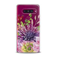 Lex Altern TPU Silicone Phone Case Purple Сhrysanthemum