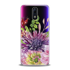 Lex Altern TPU Silicone Oppo Case Purple Сhrysanthemum