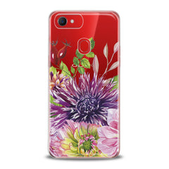 Lex Altern TPU Silicone Oppo Case Purple Сhrysanthemum