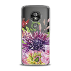 Lex Altern TPU Silicone Motorola Case Purple Сhrysanthemum