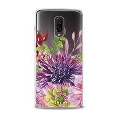 Lex Altern TPU Silicone Phone Case Purple Сhrysanthemum