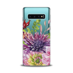 Lex Altern TPU Silicone Samsung Galaxy Case Purple Сhrysanthemum