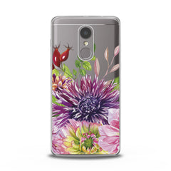 Lex Altern TPU Silicone Lenovo Case Purple Сhrysanthemum