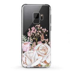 Lex Altern TPU Silicone Samsung Galaxy Case White Rose Pattern