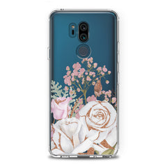 Lex Altern TPU Silicone LG Case White Rose Pattern