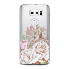 Lex Altern TPU Silicone LG Case White Rose Pattern