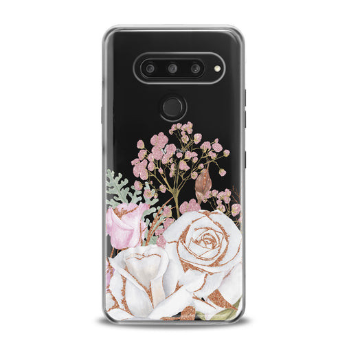 Lex Altern White Rose Pattern LG Case