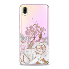 Lex Altern TPU Silicone VIVO Case White Rose Pattern