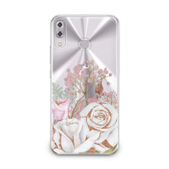 Lex Altern TPU Silicone Asus Zenfone Case White Rose Pattern