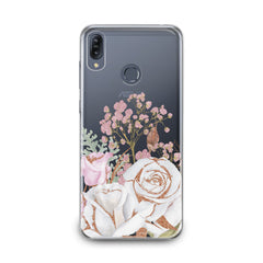 Lex Altern White Rose Pattern Asus Zenfone Case