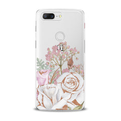 Lex Altern TPU Silicone OnePlus Case White Rose Pattern