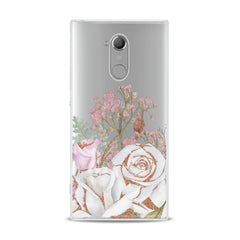 Lex Altern TPU Silicone Sony Xperia Case White Rose Pattern