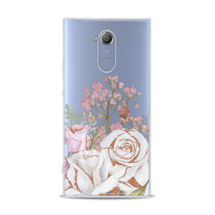 Lex Altern TPU Silicone Sony Xperia Case White Rose Pattern