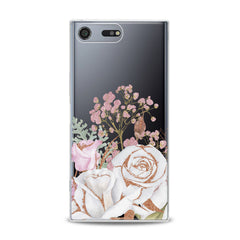 Lex Altern White Rose Pattern Sony Xperia Case