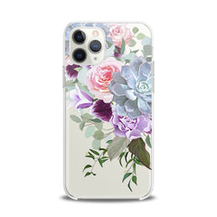 Lex Altern TPU Silicone iPhone Case Purple Floral Pattern