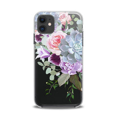 Lex Altern TPU Silicone iPhone Case Purple Floral Pattern