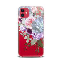 Lex Altern TPU Silicone iPhone Case Purple Floral Pattern