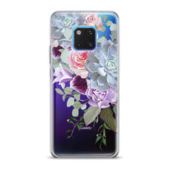 Lex Altern TPU Silicone Huawei Honor Case Purple Floral Pattern