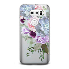 Lex Altern TPU Silicone LG Case Purple Floral Pattern