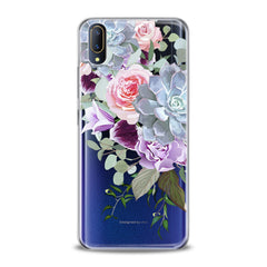 Lex Altern Purple Floral Pattern Vivo Case