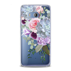 Lex Altern Purple Floral Pattern HTC Case