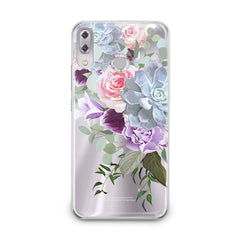 Lex Altern TPU Silicone Asus Zenfone Case Purple Floral Pattern