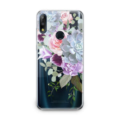 Lex Altern TPU Silicone Asus Zenfone Case Purple Floral Pattern