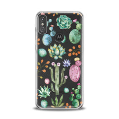 Lex Altern TPU Silicone Motorola Case Green Cactuses