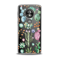 Lex Altern TPU Silicone Motorola Case Green Cactuses