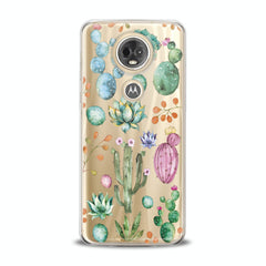 Lex Altern TPU Silicone Motorola Case Green Cactuses