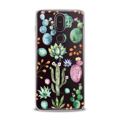 Lex Altern TPU Silicone Nokia Case Green Cactuses