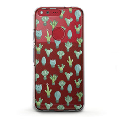 Lex Altern TPU Silicone Google Pixel Case Cute Cactus Patern