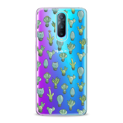 Lex Altern Cute Cactus Patern Oppo Case