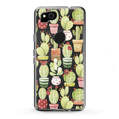 Lex Altern TPU Silicone Google Pixel Case Funny Cactus Theme