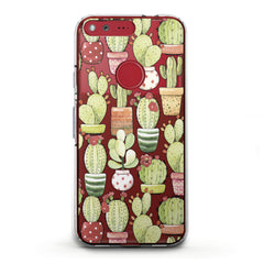 Lex Altern TPU Silicone Google Pixel Case Funny Cactus Theme