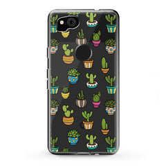 Lex Altern TPU Silicone Google Pixel Case Painted Cactuses