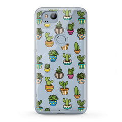 Lex Altern TPU Silicone Google Pixel Case Painted Cactuses