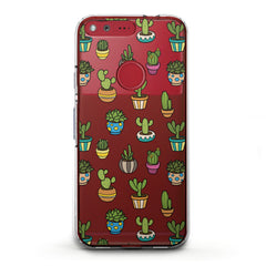 Lex Altern TPU Silicone Google Pixel Case Painted Cactuses