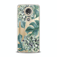 Lex Altern TPU Silicone Motorola Case Green Leaves Bloom