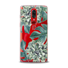 Lex Altern TPU Silicone OnePlus Case Green Leaves Bloom