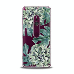 Lex Altern TPU Silicone Sony Xperia Case Green Leaves Bloom