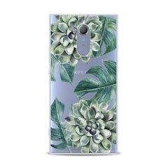 Lex Altern TPU Silicone Sony Xperia Case Green Leaves Bloom