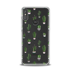 Lex Altern TPU Silicone Motorola Case Simple Green Cactus