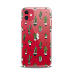 Lex Altern TPU Silicone iPhone Case Simple Green Cactus