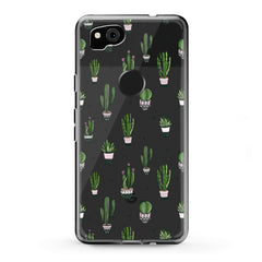 Lex Altern TPU Silicone Google Pixel Case Simple Green Cactus