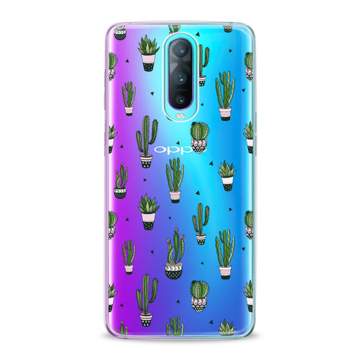 Lex Altern Simple Green Cactus Oppo Case