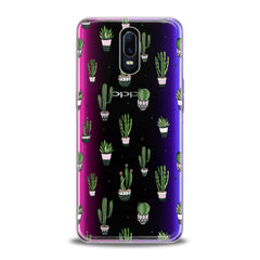 Lex Altern TPU Silicone Oppo Case Simple Green Cactus