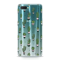 Lex Altern TPU Silicone Oppo Case Simple Green Cactus