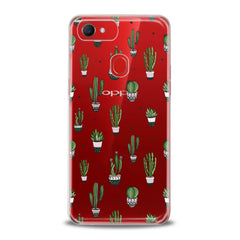 Lex Altern TPU Silicone Oppo Case Simple Green Cactus