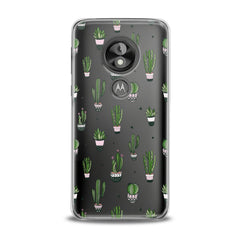 Lex Altern TPU Silicone Motorola Case Simple Green Cactus